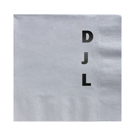 Foil Napkins Designing and Placing Monograms